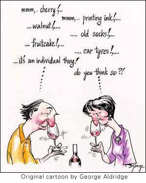 Wine Tasting Cartoon